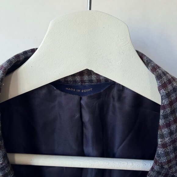 Brooks Brothers Regent Fit gingham Plaid Wool Blend Sport Coat Size 42L - Picture 4 of 12